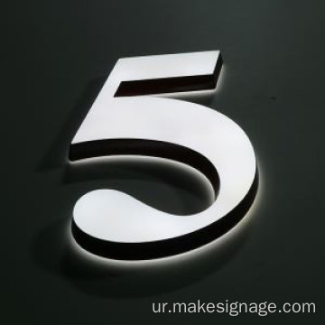 بیک لِٹ ایکریلک چینل کے خطوط